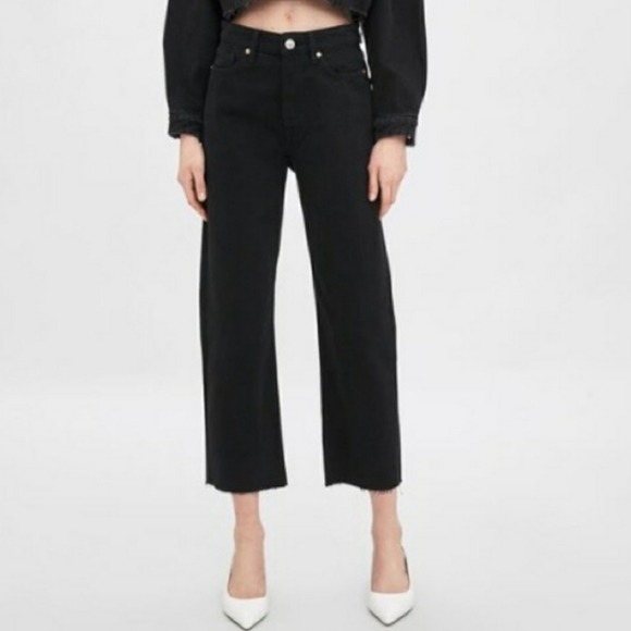 Zara Denim - Zara Button Fly Black Denim Jeans